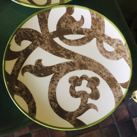 SLAH Set of 4 Terrace Accent Plates 4 Designs EUC - Picture 4 of 11